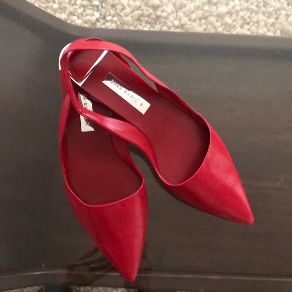 Shoes red sling backs